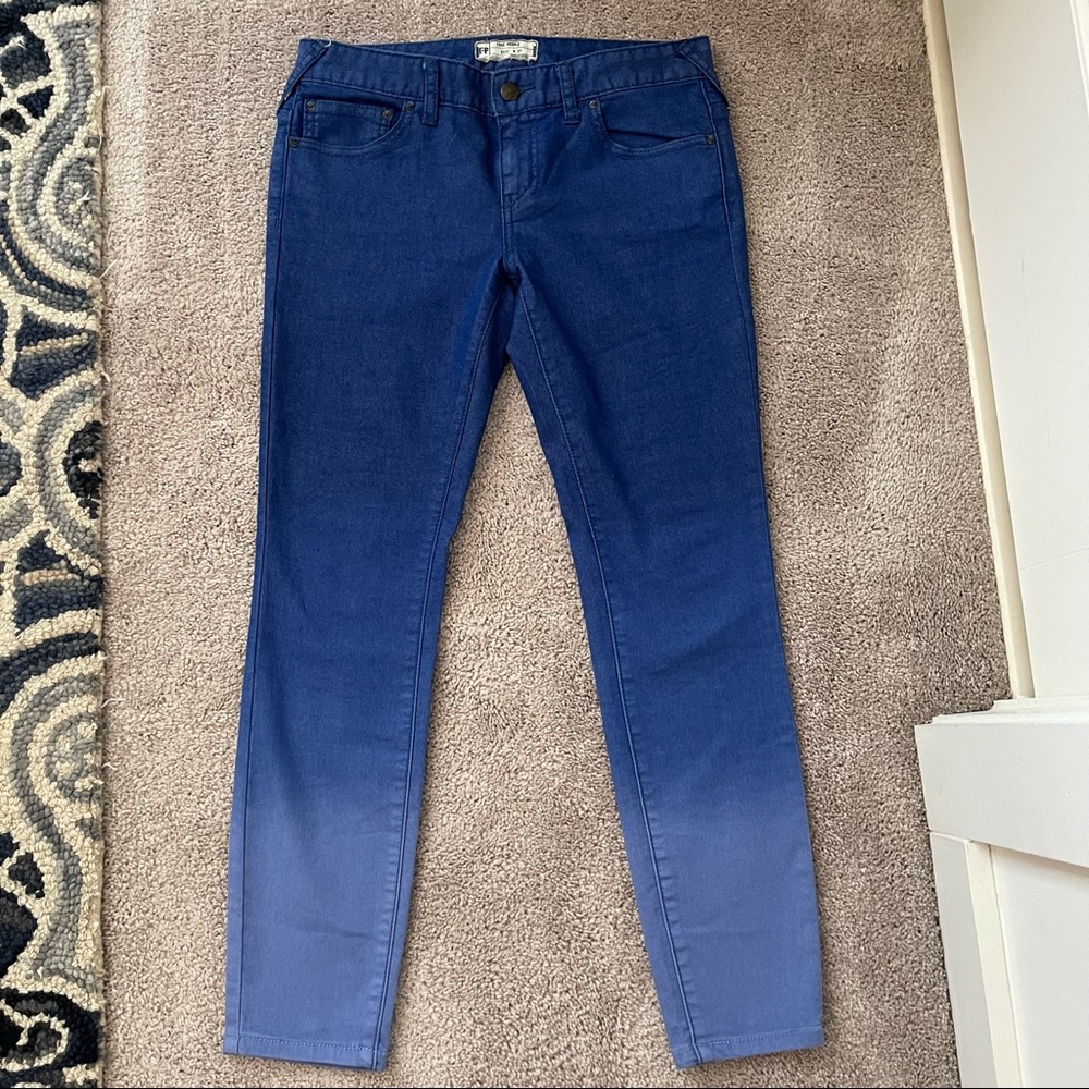 FREE PEOPLE Blue Ombré Jeans